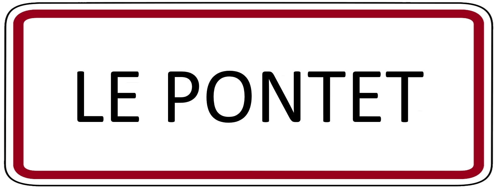 Panneau ville Le Pontet 84