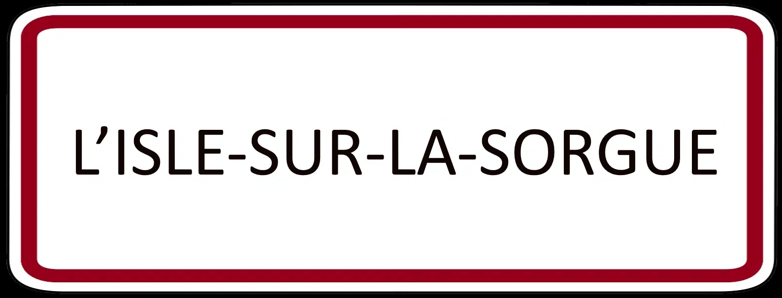 Panneau ville L’Isle-sur-la-Sorgue 84