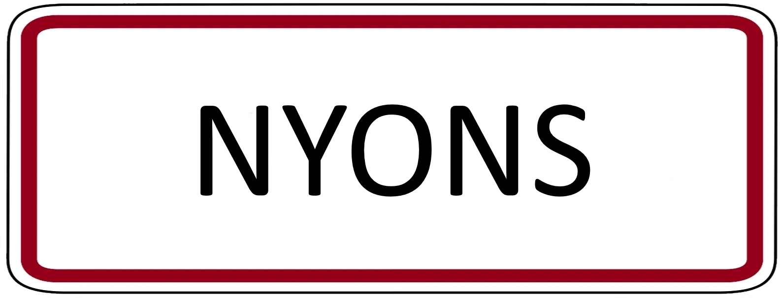 Panneau ville Nyons 26