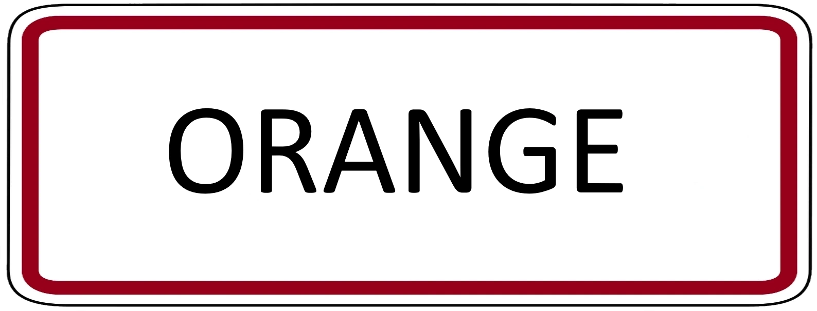 Panneau ville Orange 84