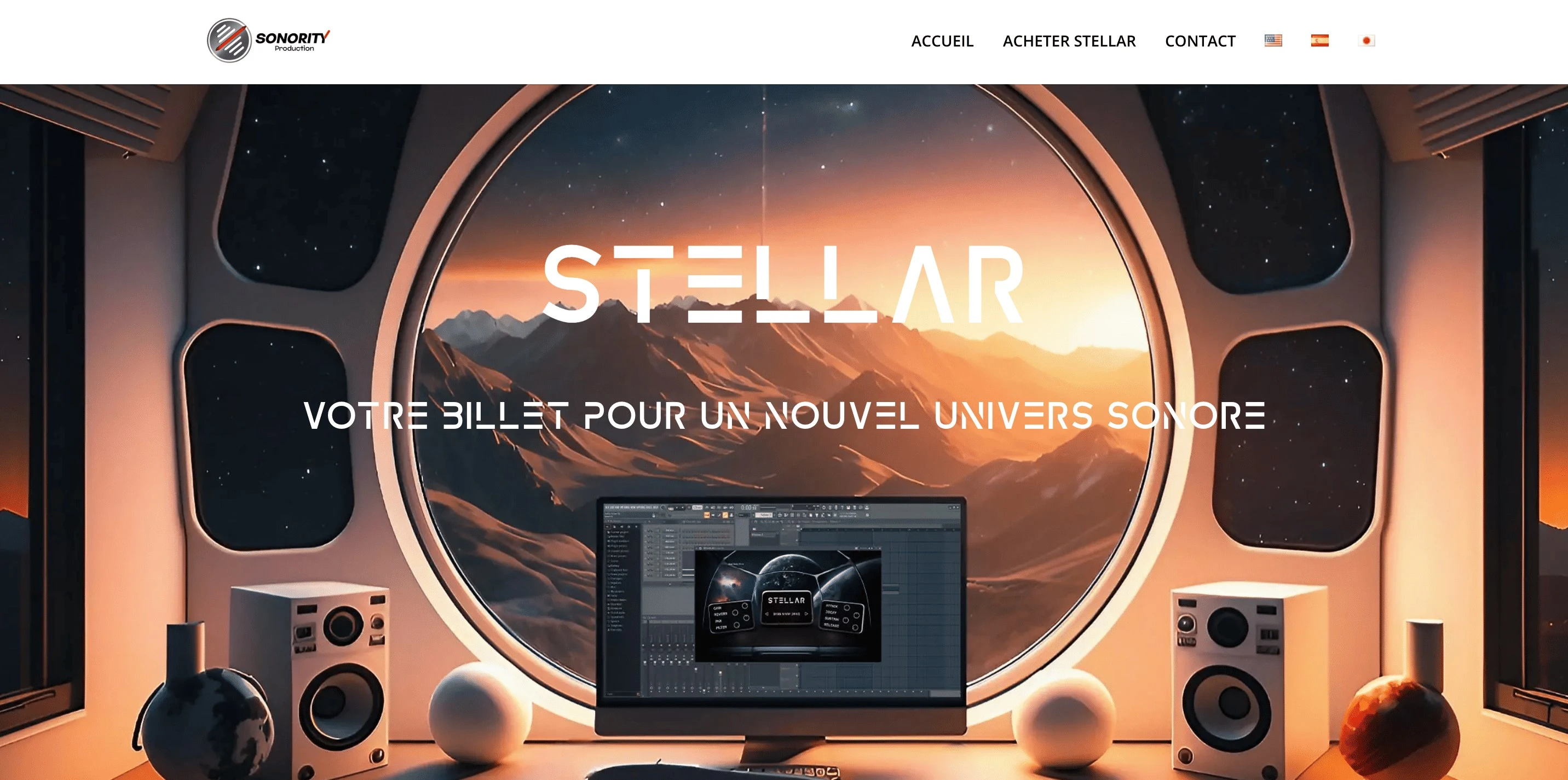 Site vitrine Sonority production